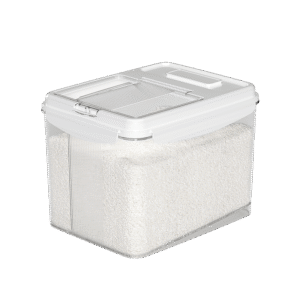Transparent Sloped Rice Container
