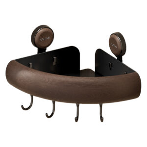 Wood-Plastic Composite Series - 2459 Corner Wall-Mounted Storage Shelf